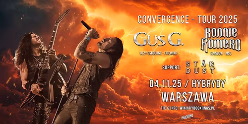 RONNIE ROMERO & GUS G + Stardust \/ 04.11.25 \/ Hybrydy, Warszawa