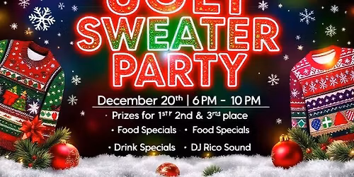 Ugly sweater party!!\ud83c\udf89