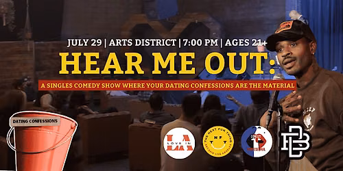 A Singles Comedy Show Where Your Dating Confessions Are The Material