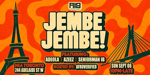 JEMBE JEMBE! LABOUR DAY WEEKEND