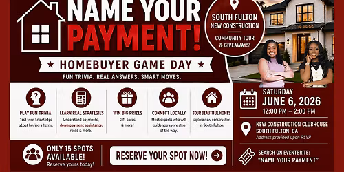 Name Your Payment: Homebuyer Game Day