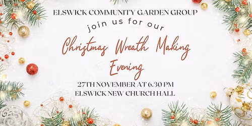 Eco-friendly Christmas Wreath Workshop