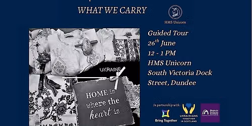 Join us for a guided tour to the \u00abWhat We Carry\u00bb Exhibition  on 26th June