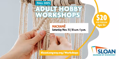 Adult Hobby Workshop | Macram\u00e9 Workshop