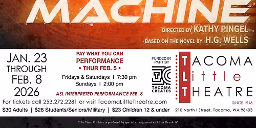 THE TIME MACHINE at Tacoma Little Theatre