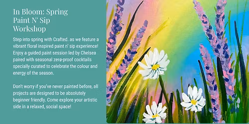 In Bloom: Spring Paint N' Sip Workshop