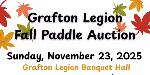 Grafton Legion Fall Paddle Auction