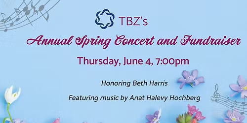 TBZ's Annual Spring Concert and Fundraiser