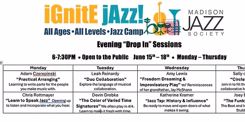 MJS iGnitE jAzz! Drop-In Sessions 