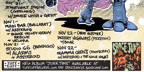 SPACEJUNK TRAFFIC SEWER TOUR - DESERT HIGHWAYS ARVO INSTORE - PRESTON w\/ BOAR