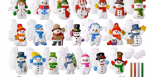 Kids paint an ornament