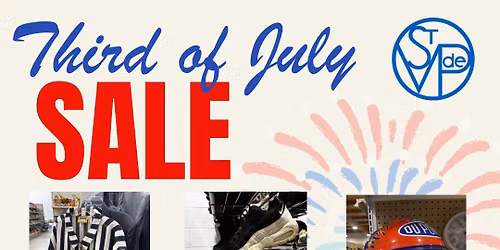 Third of July Sale (50% OFF ENTIRE THRIFT STORE)