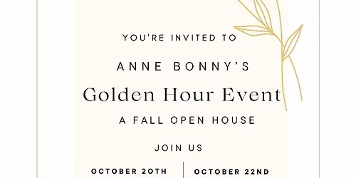 Anne Bonny\u2019s Golden Hour Open House- Johns Island