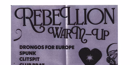 Drongos for Europe\/ Spunk ( USA)\/Clitspit\/Club Brat