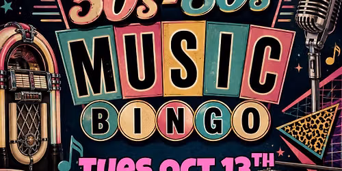 50s-80s Hits Music Bingo @ That Place