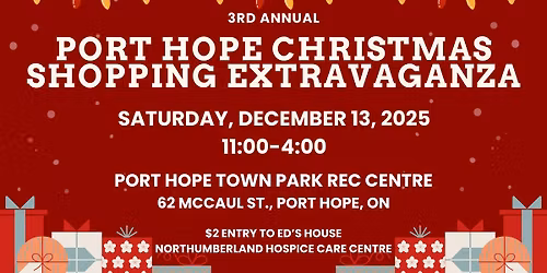 3rd Annual Port Hope Christmas Shopping Extravaganza
