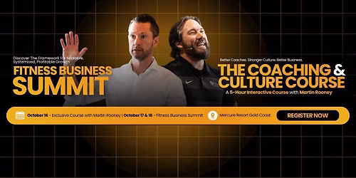 FITNESS BUSINESS SUMMIT | GOLD COAST