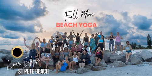 Full Moon Beach Yoga 🌕 Lunar Eclipse