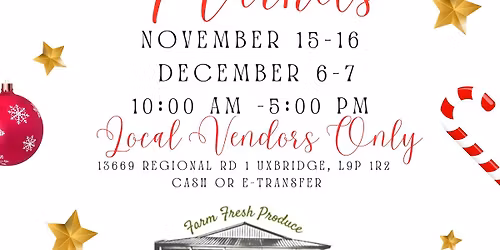 Christmas Markets on the Farm 