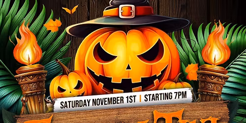 Halloween Bash At Riva With Mechanical Pumpkin