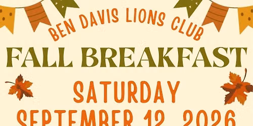 Ben Davis Lions Club Fall Breakfast