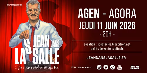 JEAN DANS LA SALLE | Agen Agora