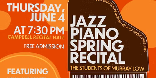 Stanford Jazz Piano Spring Recital