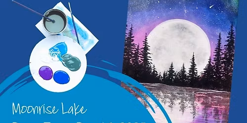 Evening Splatter: Moonrise Lake