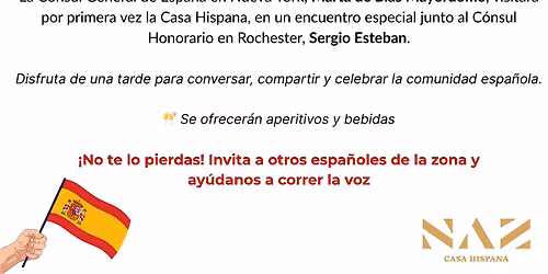 Encuentro con la C\u00f3nsul Gral de Espa\u00f1a en NY en Rochester