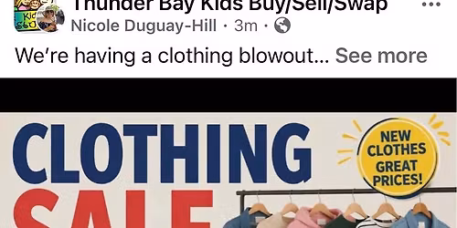 \u201cFill Your Closet Without Emptying Your Wallet!\u201d Clothing Sale