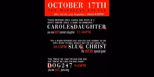 carolesdaughter w\/ Slug Christ & Dog247