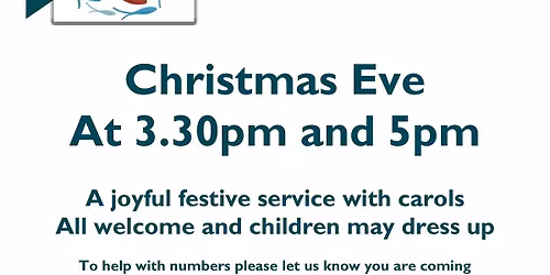 Crib Service 3.30pm and 5pm