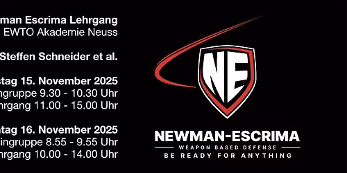 Newman Escrima Lehrgang Neuss