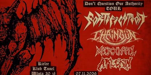 DQOA TOUR: FORTIFICATION + CHAING\u00dcN, NECROCHAPEL, ARLEKIN | Kielce, Tunel, 07.11