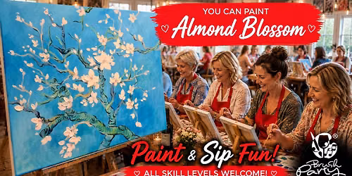 Join Brush Party to paint 'Almond Blossom' in Winchester