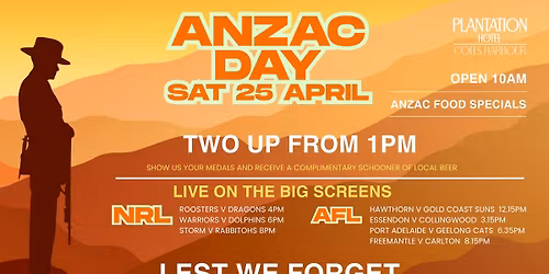 ANZAC DAY 2026