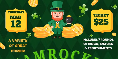 Shamrockin\u2019 BINGO Charity Fundraiser