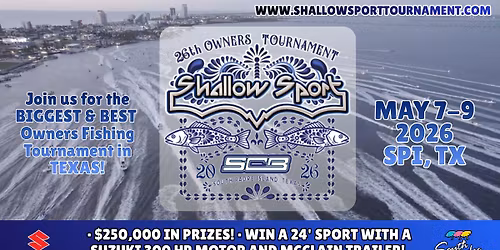 26th Annual Shallow Sport & SCB Owners Tournament