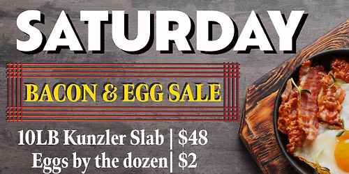 BACON, EGGS, and BREAD SAMPLE EVENT