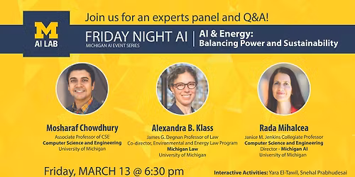 FRIDAY NIGHT AI: \u201cAI & Energy: Balancing Power and Sustainability"\u201d