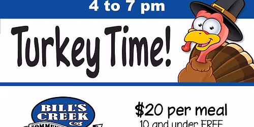 Turkey Time!  Community Turkey Dinner