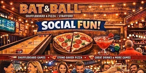 Shuffleboard Social Fun & Pizza \u2013 Bat & Ball Stratford