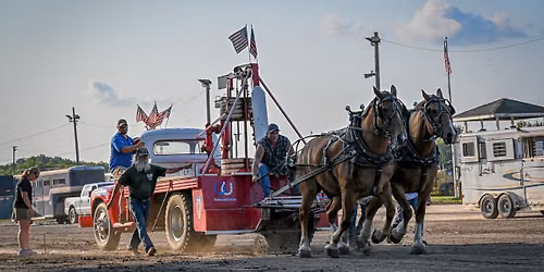 Draft Horse Pulls at The McHenry County Fair