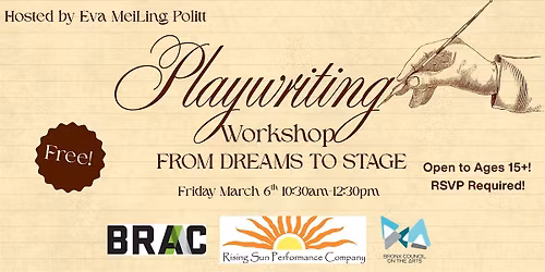 From Dreams to Stage: Playwriting Workshop