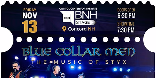 Styx Tribute - Blue Collar Men at The BNH Stage in Concord, NH