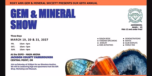 2027 Roxy Ann Gem & Mineral Show