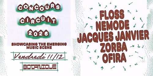 Concours Circuit 2026 | Showcases Night | Botanique
