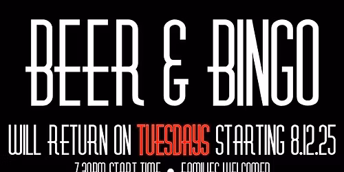 TRADITIONAL BINGO @ 730PM!