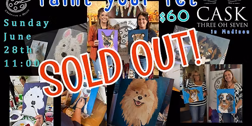 "Paint your Pet" in Madison SOLD OUT