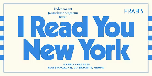 I Read New York magazine Milan Launch